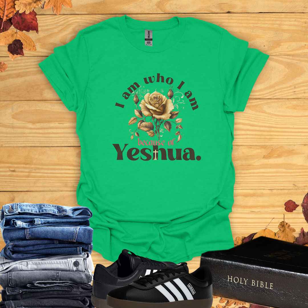 Because of Yeshua T-shirt