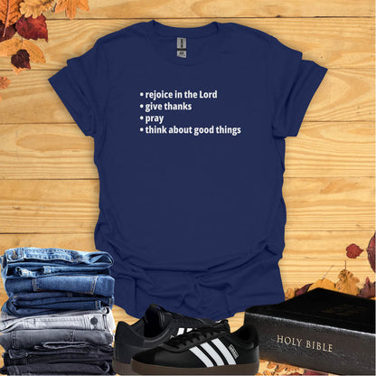 Rejoice, Pray & Give Thanks T-shirt